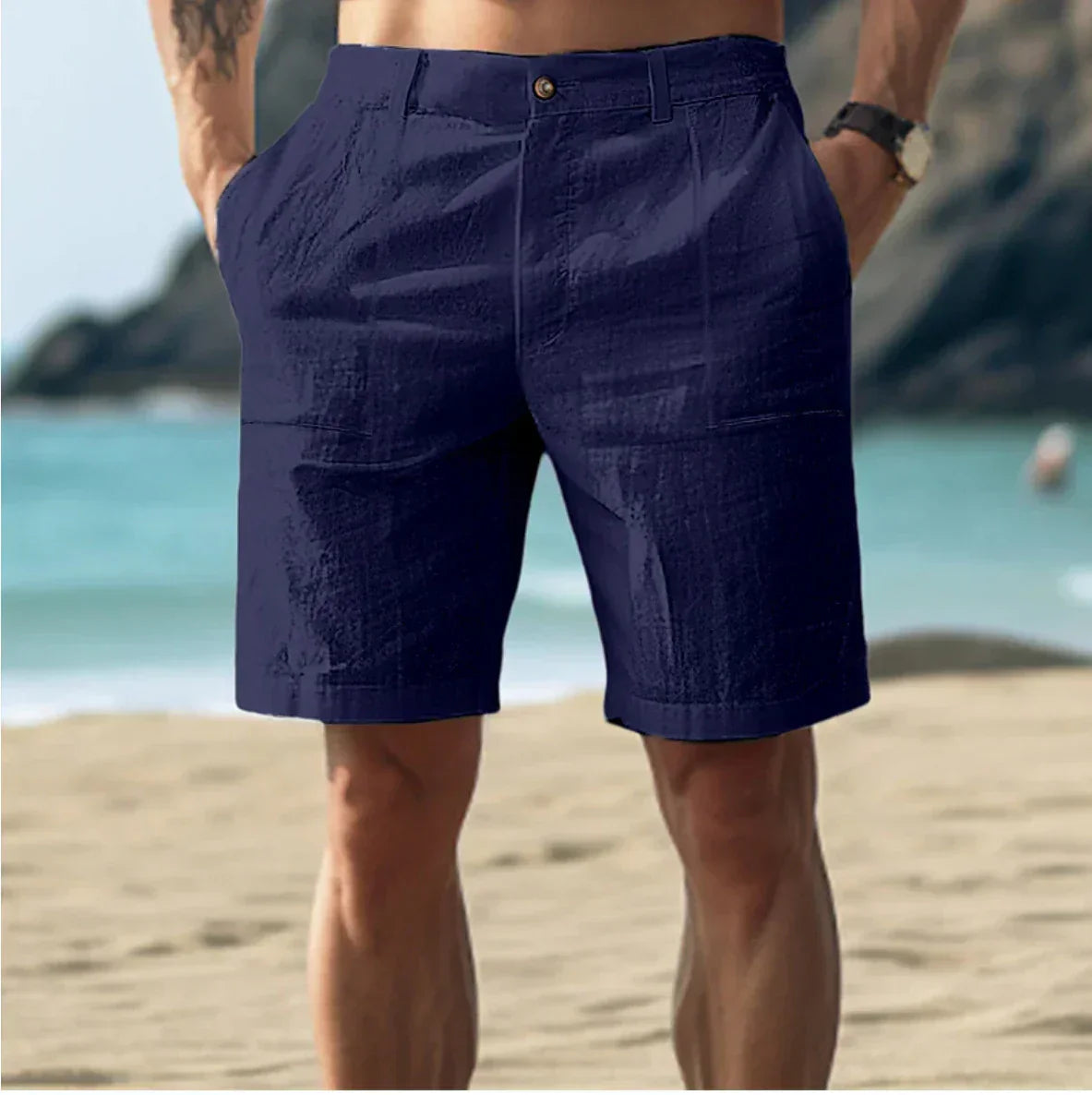 Linnen Zomershort Heren | Licht & Ademend | Cassian