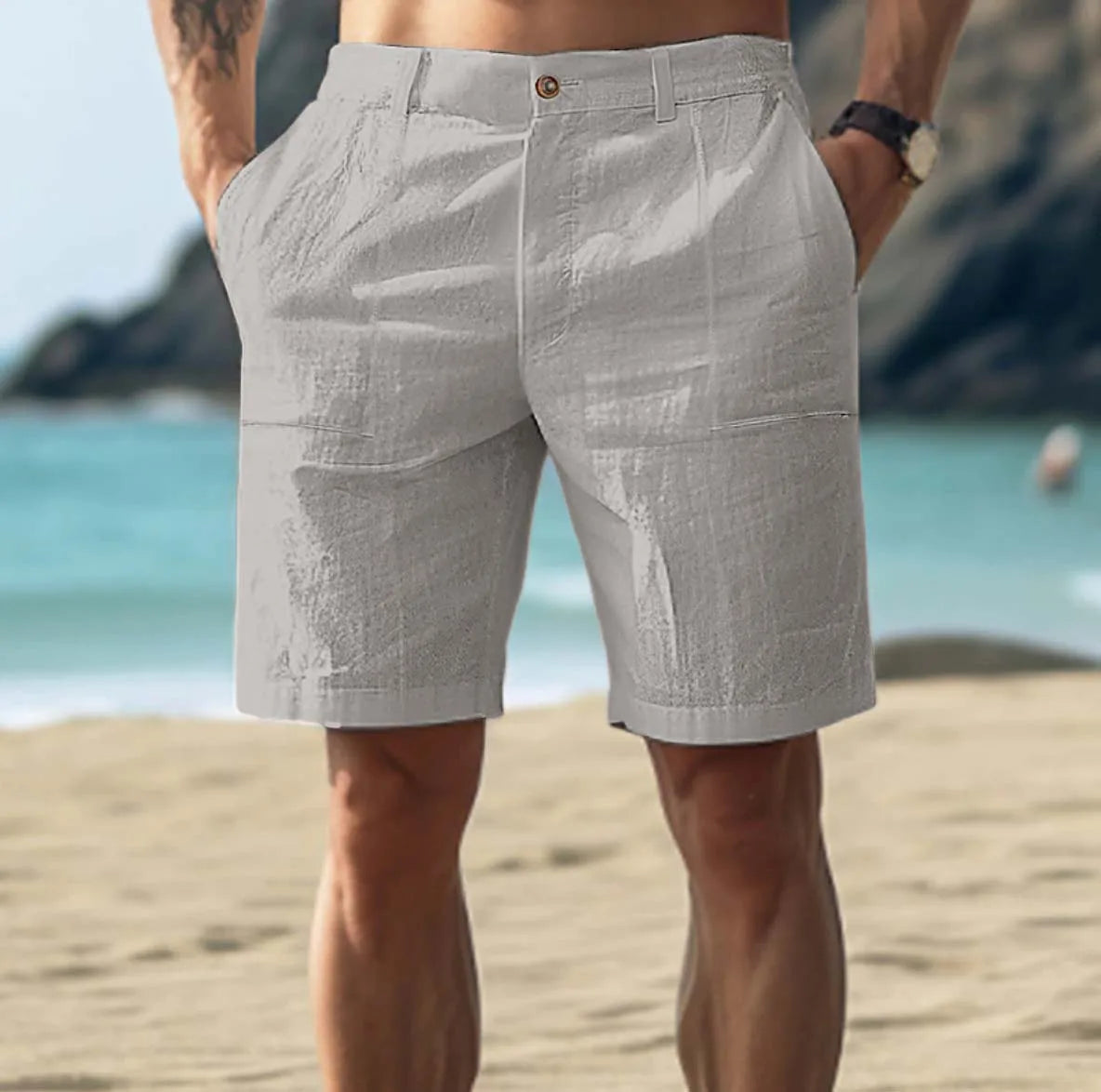 Linnen Zomershort Heren | Licht & Ademend | Cassian