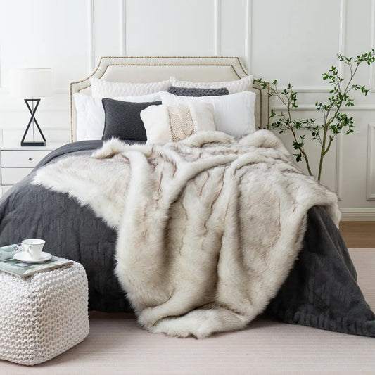 Aurora Imitatiebont Deken | Warm & Luxe | Perfect voor Elk Interieur